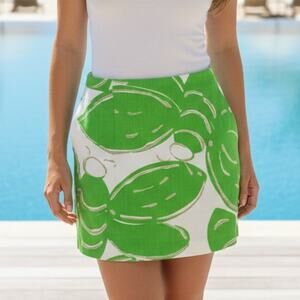 Lilly Pulitzer Skirt Kelly Green Mini Tate Resort Stinger Bee Print Skirt  00